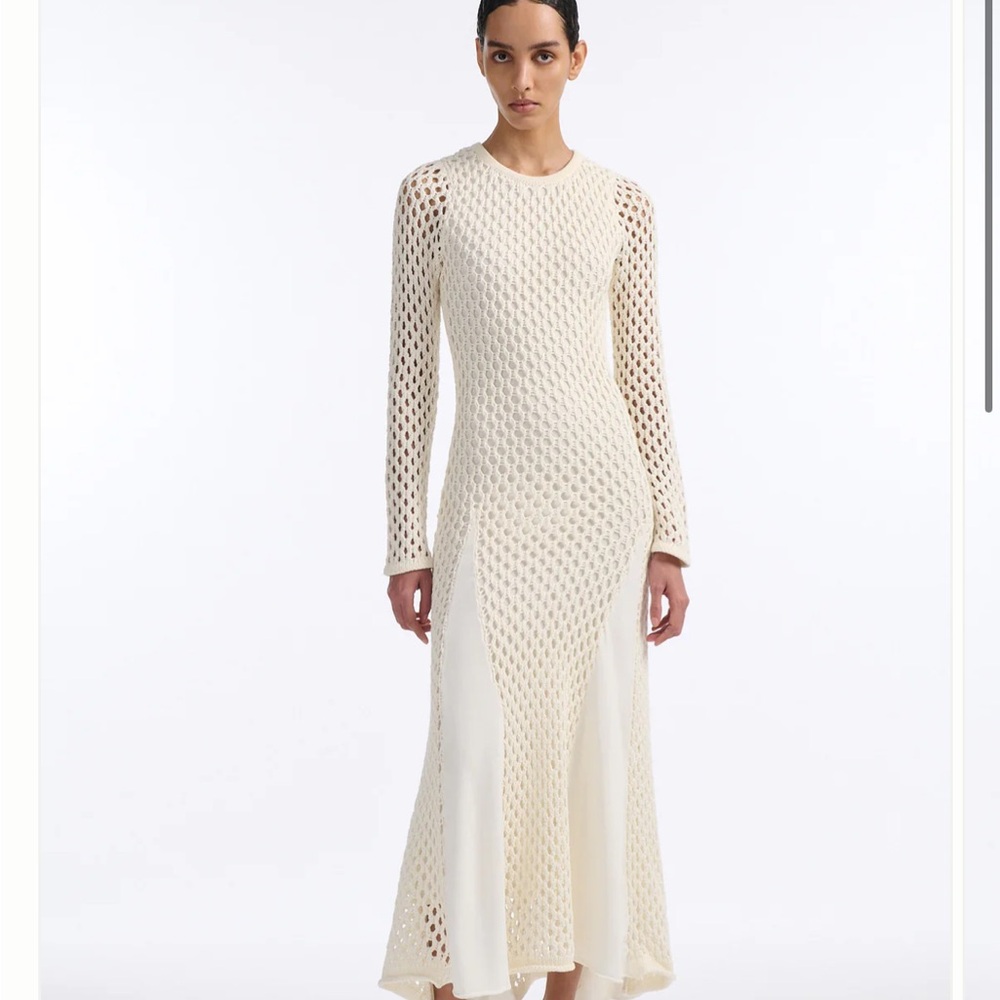 Elegant Brown Knit Maxi Dress